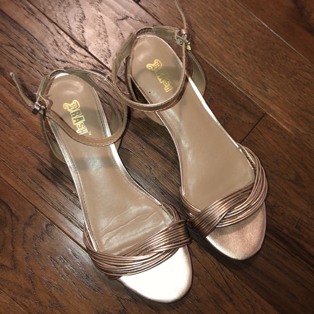 Rose gold Brash sandals